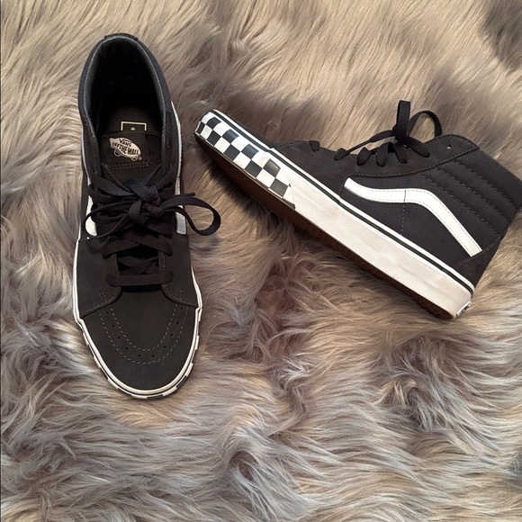 Vans Other - Vans Black and White High-Top Sneakers